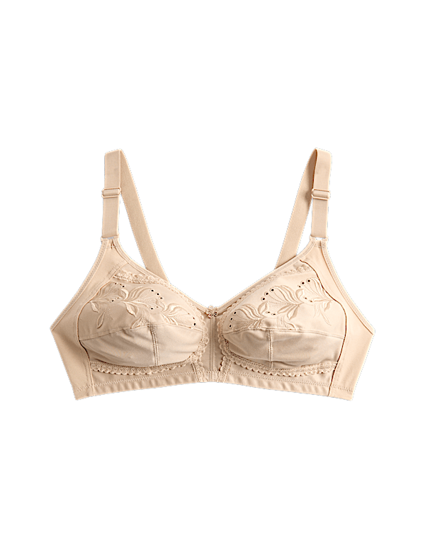 Embroidered Total Support Full Cup Bra (A-K)