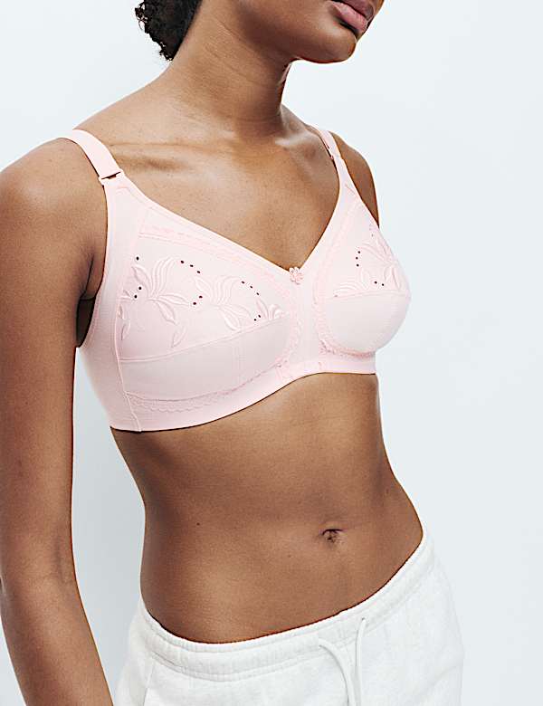 Embroidered Total Support Full Cup Bra (A-K)