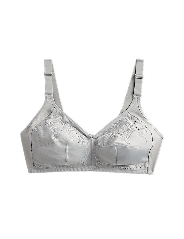 Embroidered Total Support Full Cup Bra (A-K)
