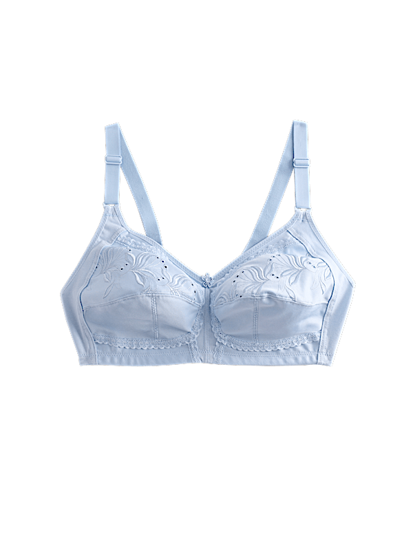 Embroidered Total Support Full Cup Bra (A-K)