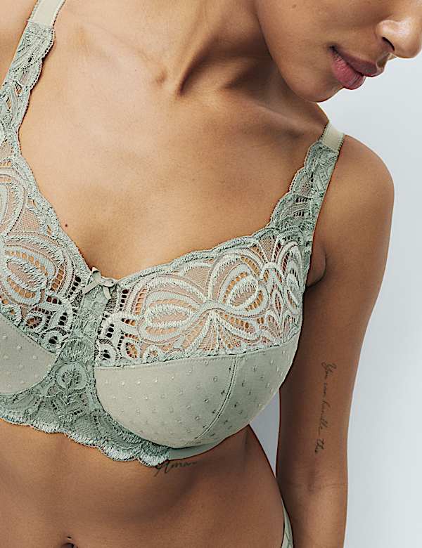 Amelia Lace Non Wired Total Support Bra B-H