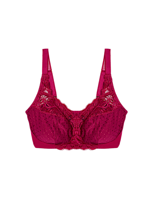 Amelia Lace Non Wired Total Support Bra B-H