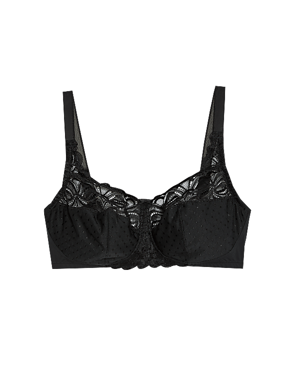 Amelia Lace Non Wired Total Support Bra B-H