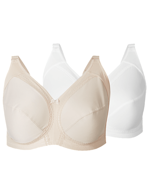 2pk Total Support Non-Wired Full Cup Bras