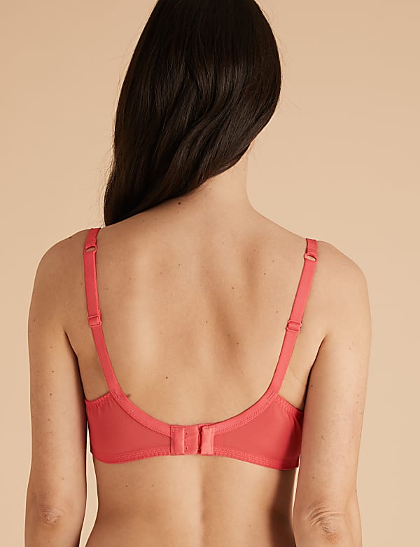 2pk Mesh Lace Push-Up Plunge Bras A-E