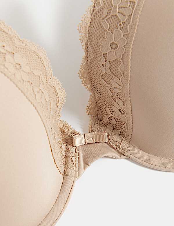 Lace Padded Plunge Wired Bra