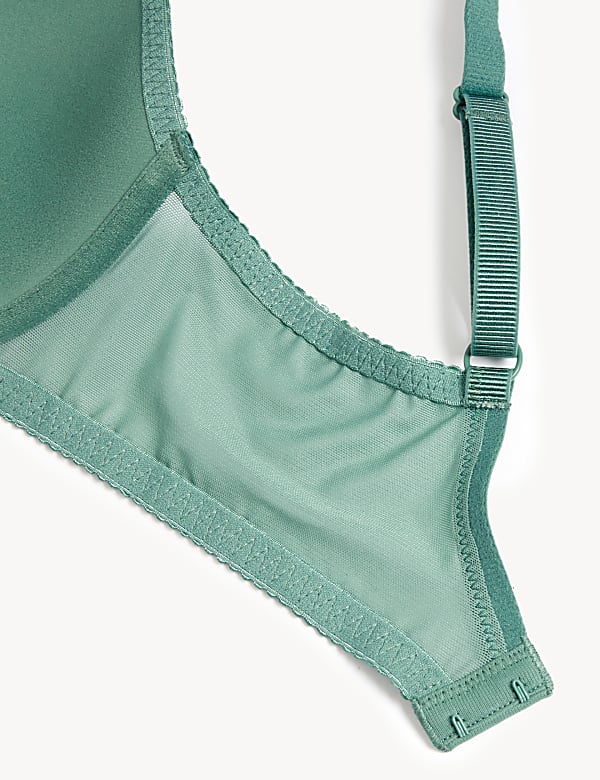 Lace Padded Plunge Wired Bra