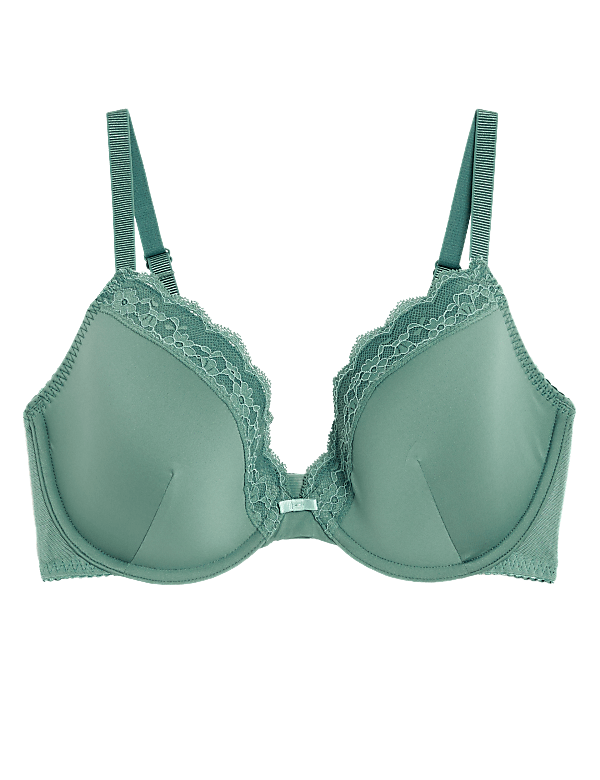 Lace Padded Plunge Wired Bra