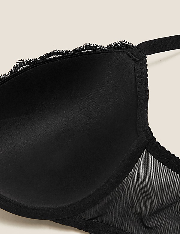 Lace Padded Plunge Wired Bra