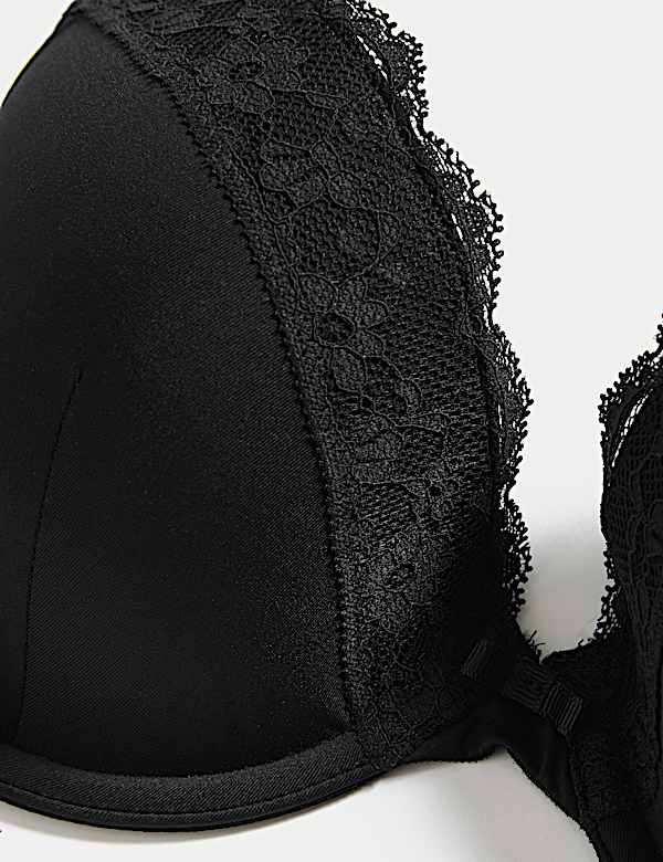Lace Padded Plunge Wired Bra
