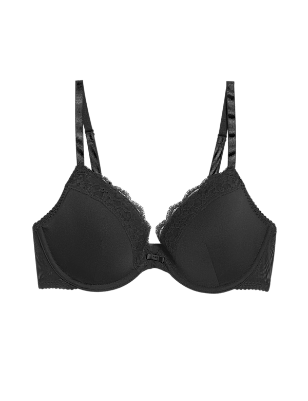 Lace Padded Plunge Wired Bra