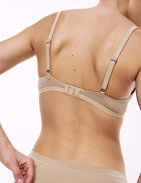 Lace Trim Padded Full Cup Bra