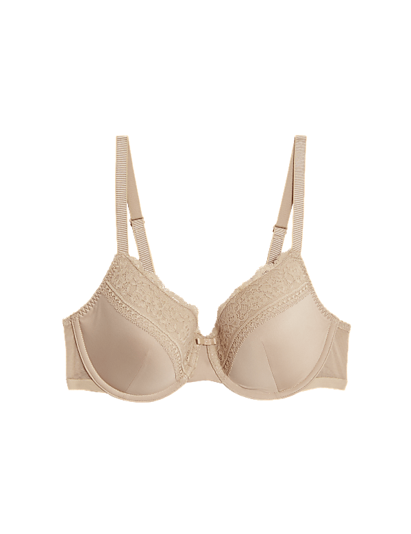 Lace Trim Padded Full Cup Bra