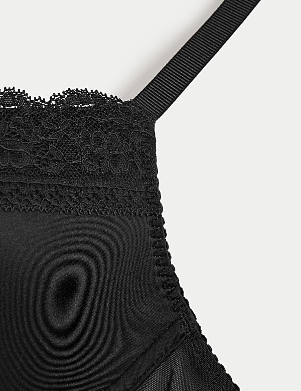 Lace Trim Padded Full Cup Bra