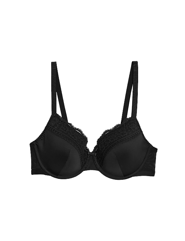 Lace Trim Padded Full Cup Bra