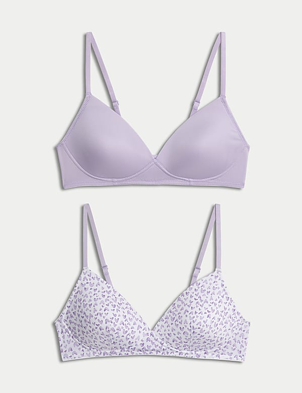 2pk Padded Full Cup First Bras AA-D