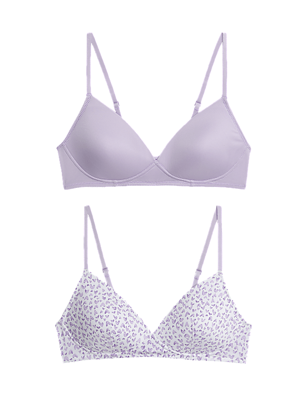 2pk Padded Full Cup First Bras AA-D