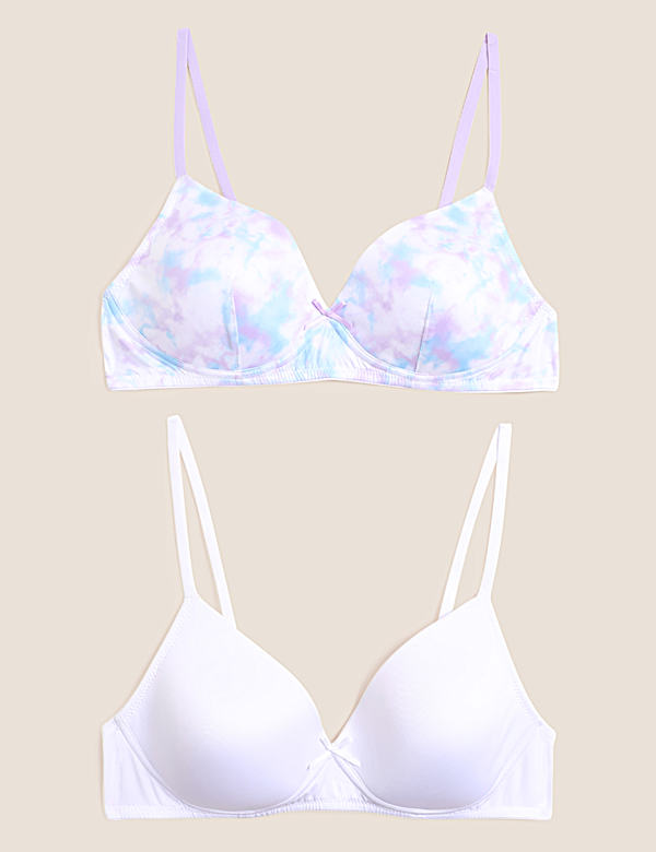 2pk Padded Full Cup First Bras AA-D