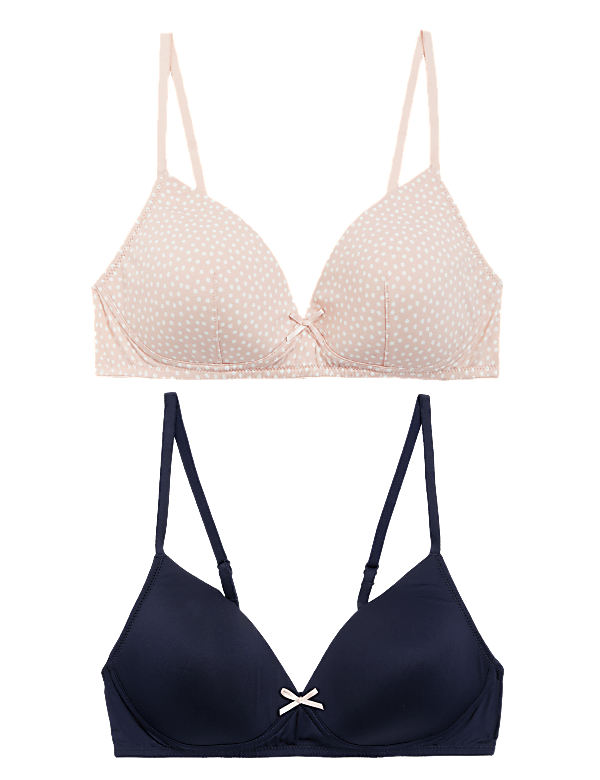 2pk Padded Full Cup First Bras AA-D