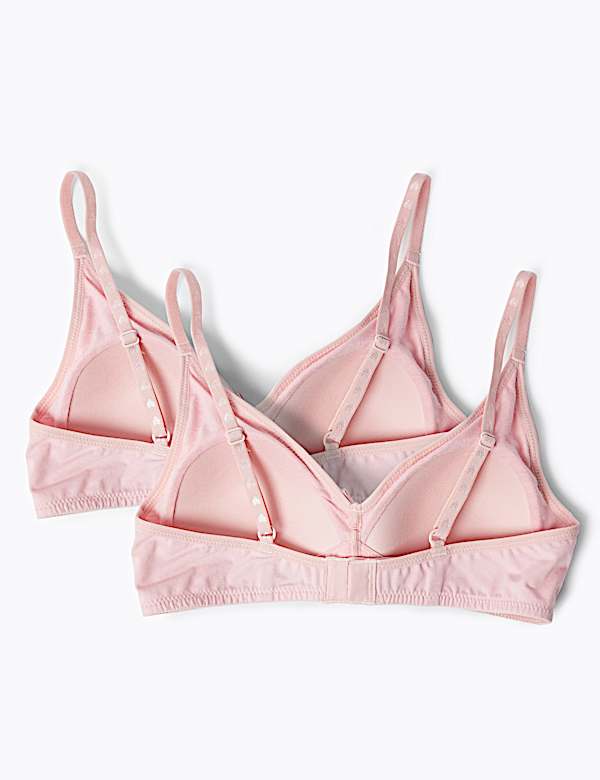 2pk Non-Wired Full Cup First  Bras AA-D