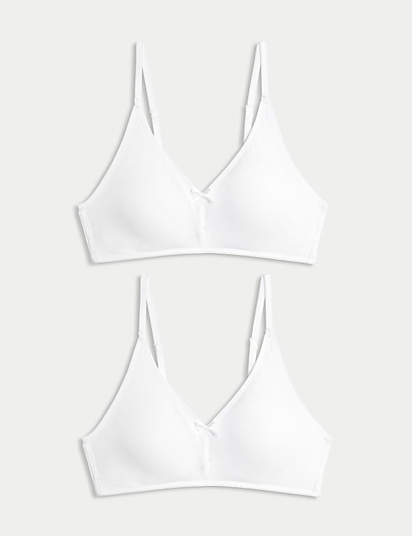 2pk Non-Wired Bralette First Bra AA-D - BE