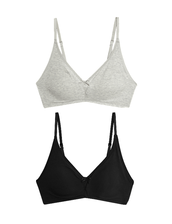 2pk Non-Wired Full Cup First  Bras AA-D