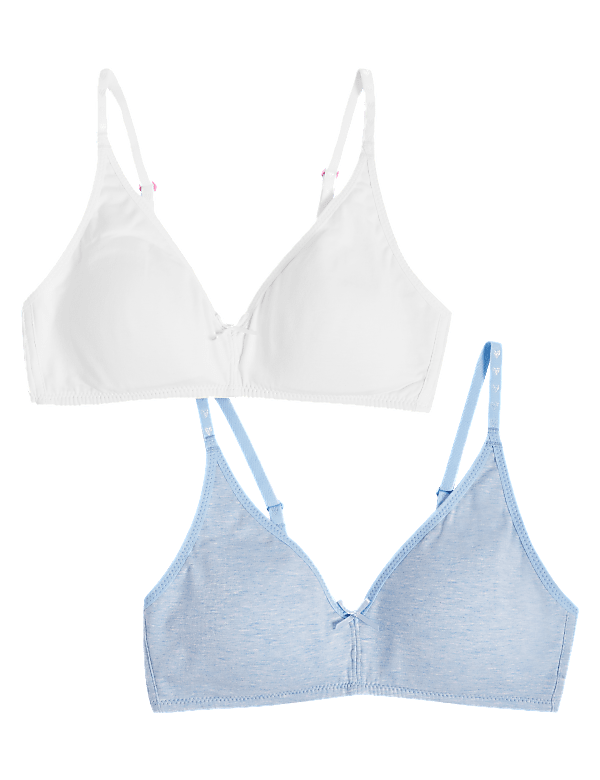 2pk Non-Wired Full Cup First  Bras AA-D