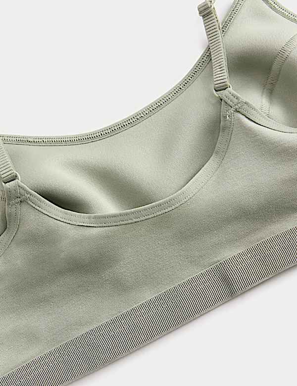 2pk Cotton First Bra Crop Tops