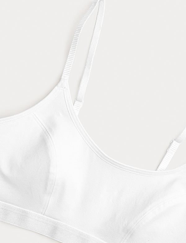 2pk Cotton First Bra Crop Tops