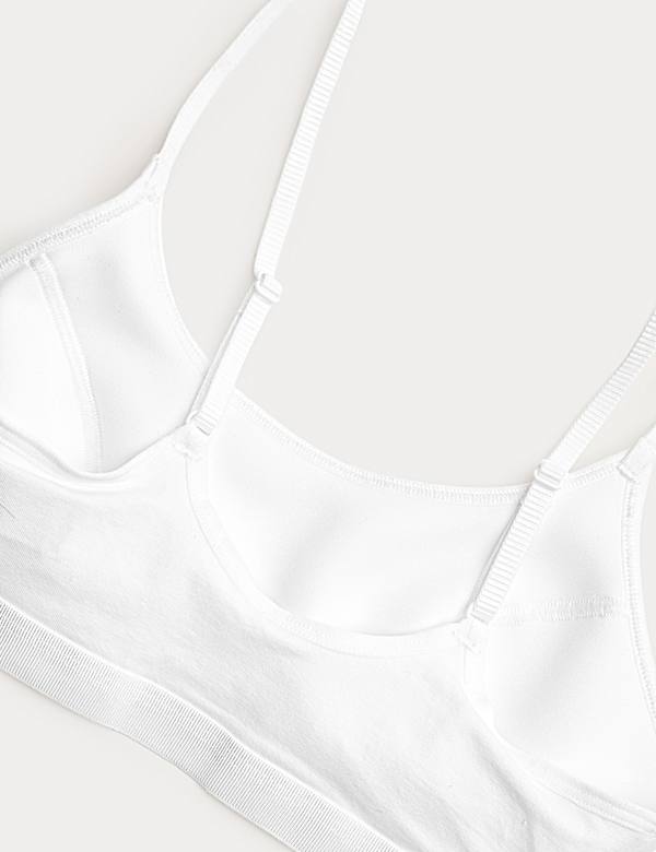 2pk Cotton First Bra Crop Tops