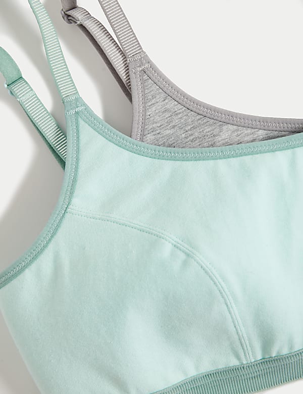 2pk Non Wired Crop Top First Bras