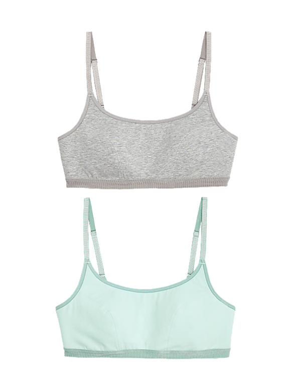 2pk Non Wired Crop Top First Bras