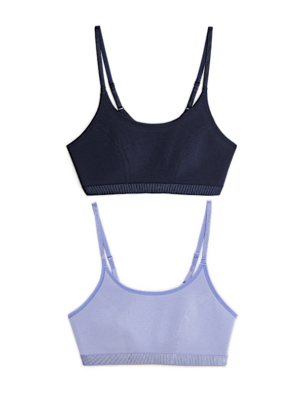 2pk Non Wired Crop Top First Bras