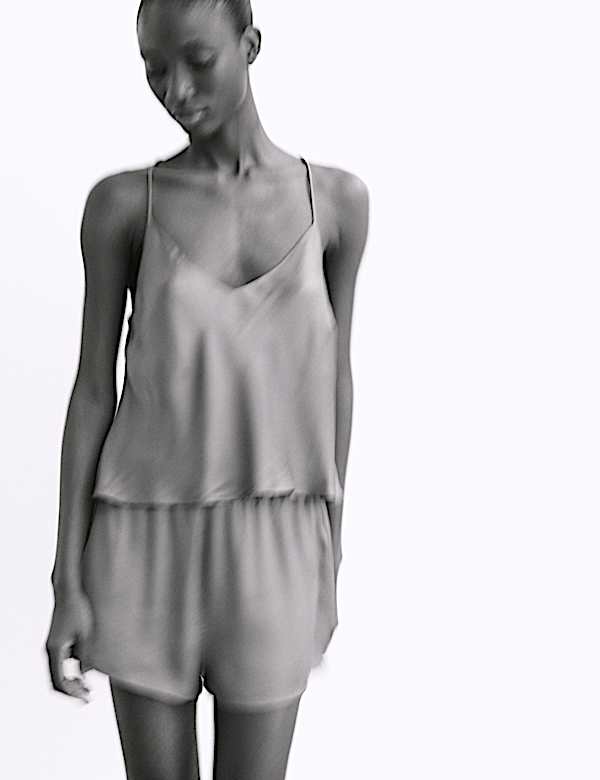 Satin Cami Shortie Pyjama Set