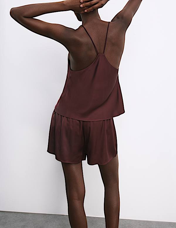 Satin Cami Shortie Pyjama Set