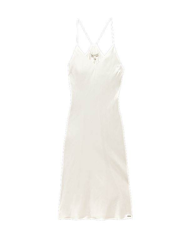 Satin Strappy Long Chemise