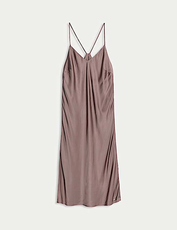 קומבינזון סטן ארוך עם כתפיות דקות - IL