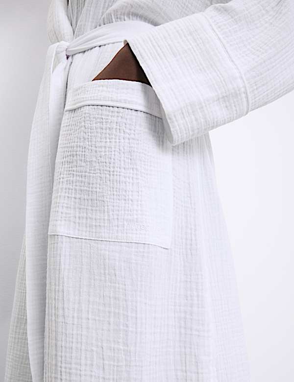 חלוק בית ממוסלין מכותנה טהורה - IL