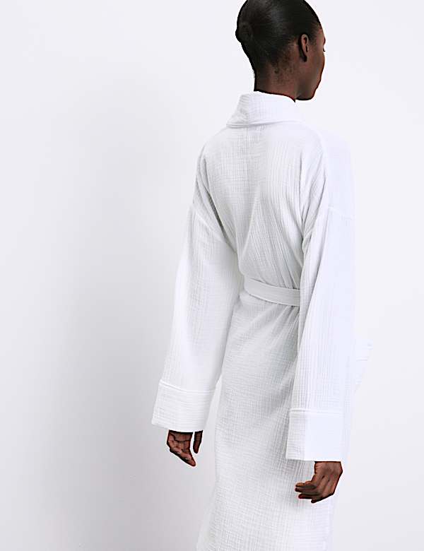 חלוק בית ממוסלין מכותנה טהורה - IL