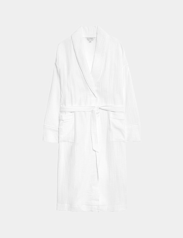 חלוק בית ממוסלין מכותנה טהורה - IL