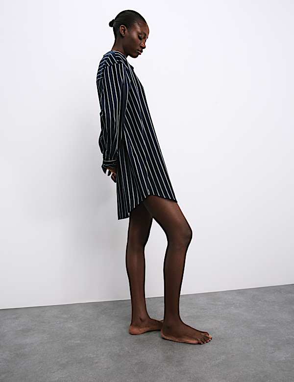 AUTOGRAPH PURE COTTON STRIPE NIGHTSHIRT