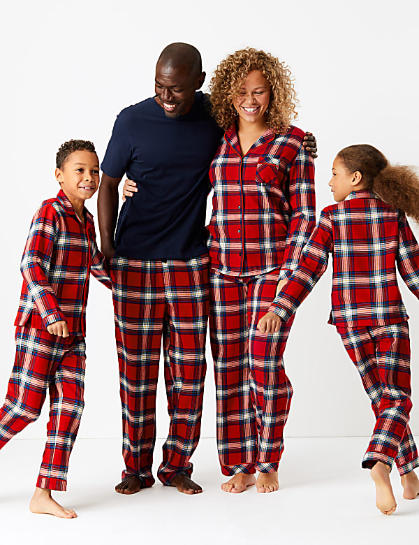 Pure Cotton Checked Pyjama Set