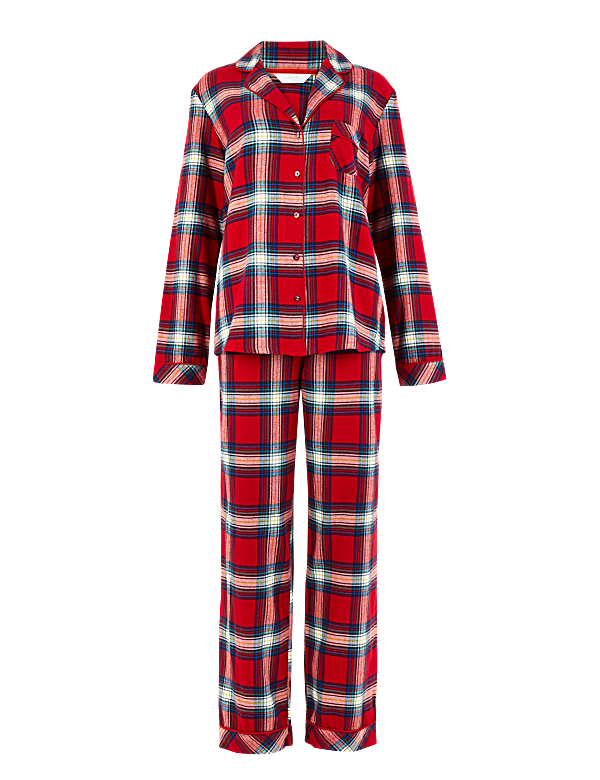 Pure Cotton Checked Pyjama Set