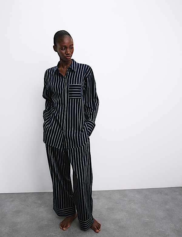 Pure Cotton Striped Pyjama Set