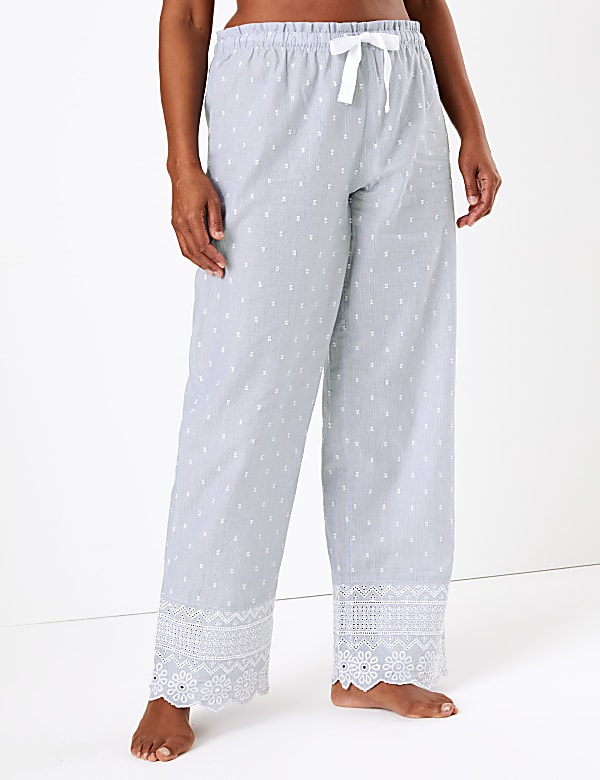 Pure Cotton Embroidered Pyjama Set