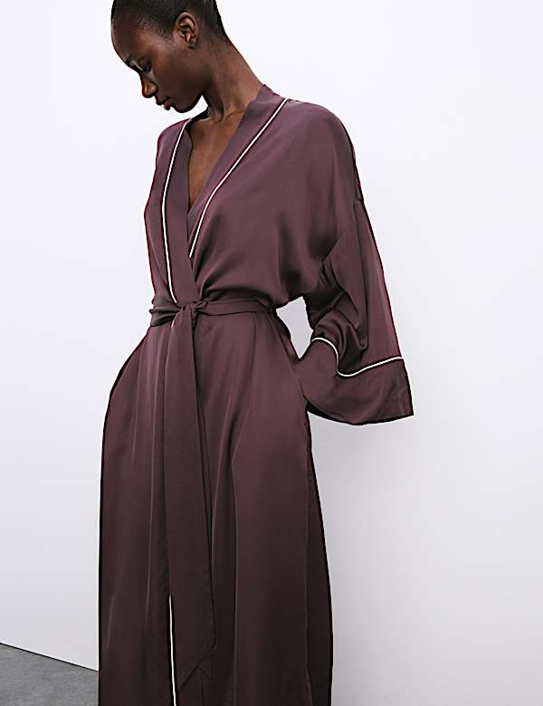 Σατέν μακριά ρόμπα - GR