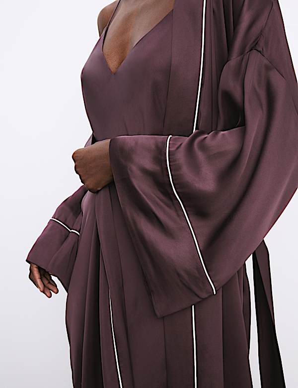 Σατέν μακριά ρόμπα - GR