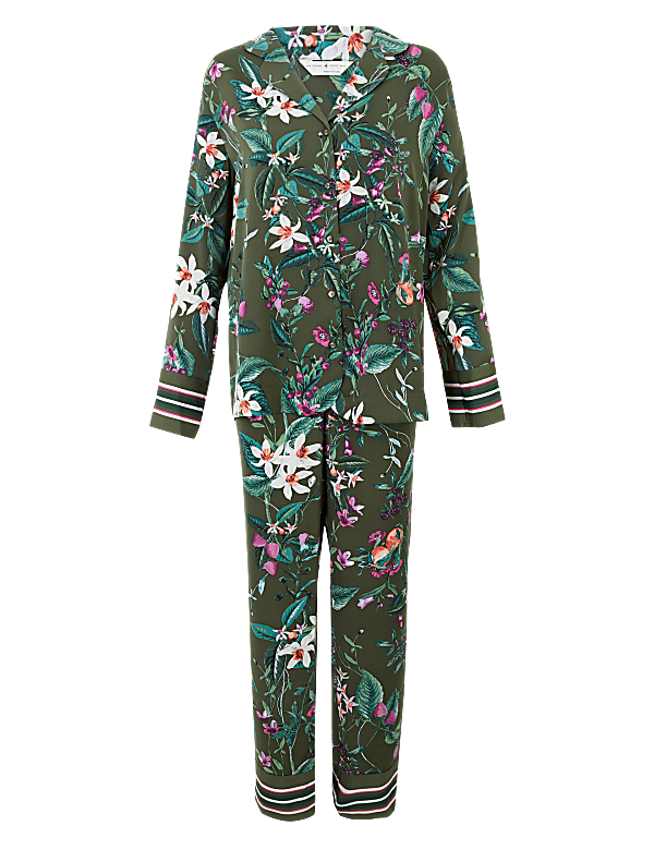 Satin Floral Print Pyjama Set