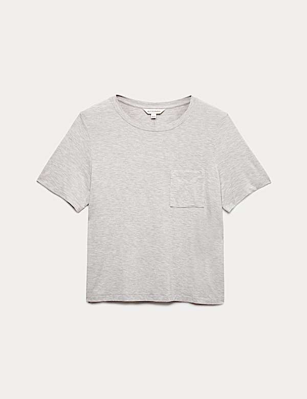 Pyžamov&yacute; top s ozdobn&yacute;mi kapsami - CZ