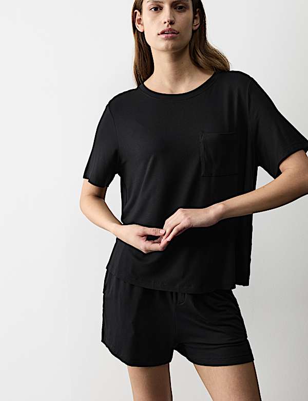 Pocket Detail Pyjama Top